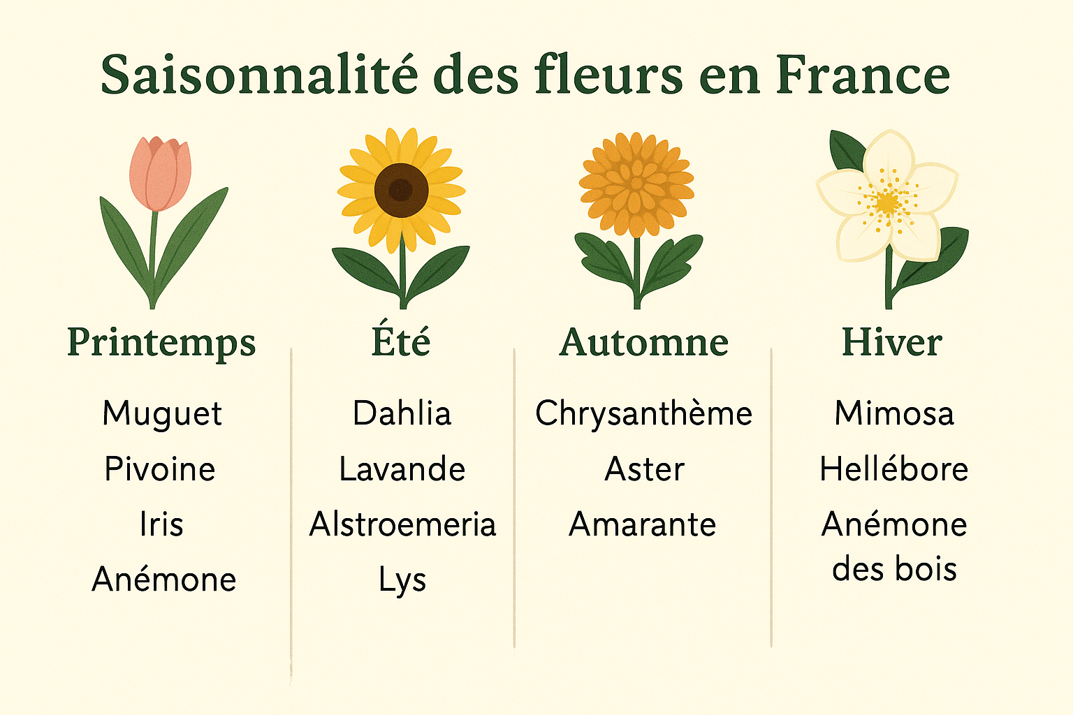 image for La Saisonnalité des Fleurs : Un Rythme Naturel Essentiel