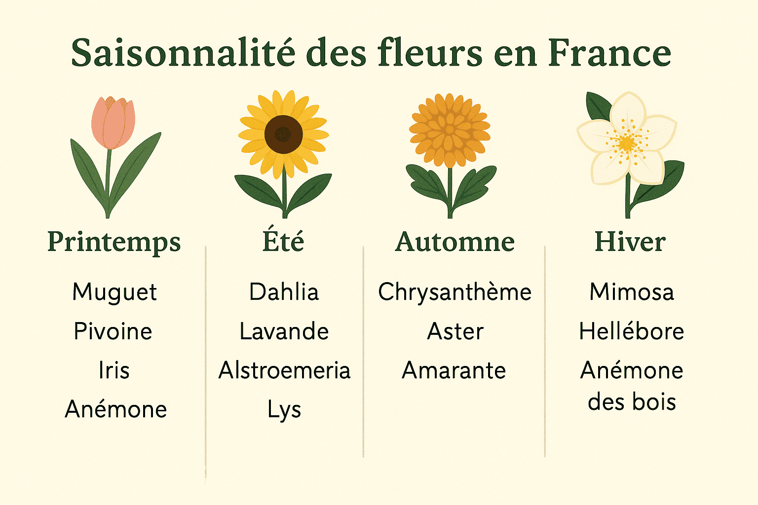 La Saisonnalité des Fleurs : Un Rythme Naturel Essentiel
